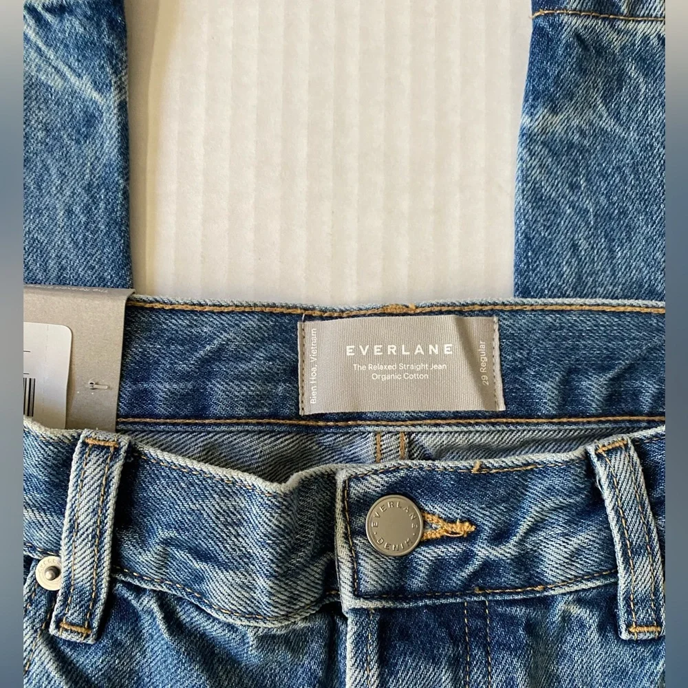 NWT Everlane The Relaxed Straight Organic Jean size 29 - Picture 3 of 16